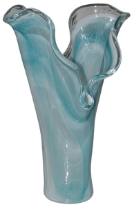 Décoration d'intérieur de luxe Tammaro Home Petalo Teal en verre de Murano, design artisanal italien haut de gamme - Product Image 3