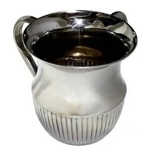 Nouveau design en acier inoxydable tasse de lavage accessoires de salle de bain tasse de lavage avec pièce en laiton à 2 poignées au meilleur prix - Product Image 1