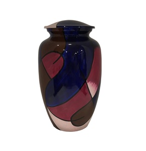 Urna de cremación de aluminio con salpicaduras de varios colores para funerales, urna de cremación de la mejor calidad de tamaño estándar a la venta - Product Image 3