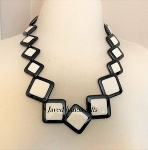 Handmade Resin Joint Beaded Necklace Resin Joint Beaded Necklace at Best Price High Quality Resin Necklace - Product Image 4