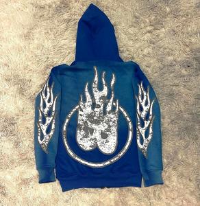 เสื้อมีฮู้ดแฟชั่นผ้า100% เทอร์รี่ขนแกะเทอร์รี่สำหรับทั้งชายและหญิง - Product Image 2