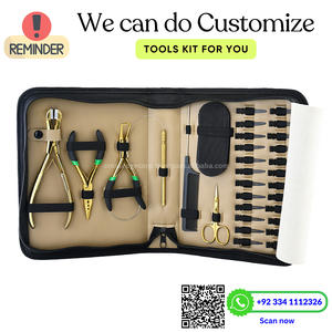 โลโก้ส่วนตัวเครื่องมือต่อผม 3 หลุมนาโนและ Microbeads เทปต่อผม Ins ต่อผมจัดแต่งทรงผมหวีลูกปัด Threader กรรไกร - Product Image 6