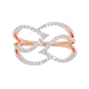 Round Diamond Leaf <b>Unique</b> Design <b>Engagement</b> <b>Ring</b> For Women - Product Image 1