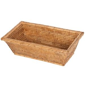 Cesta rectangular de ratán con base biselada, cesta de almacenamiento hecha a mano, venta al por mayor, ecológica, hecha en Vietnam - Product Image 3