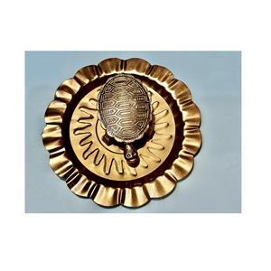 Dernier modèle de plaque de tortue en plaqué or décorative faite à la main pour les cadeaux de mariage indien - Product Image 1