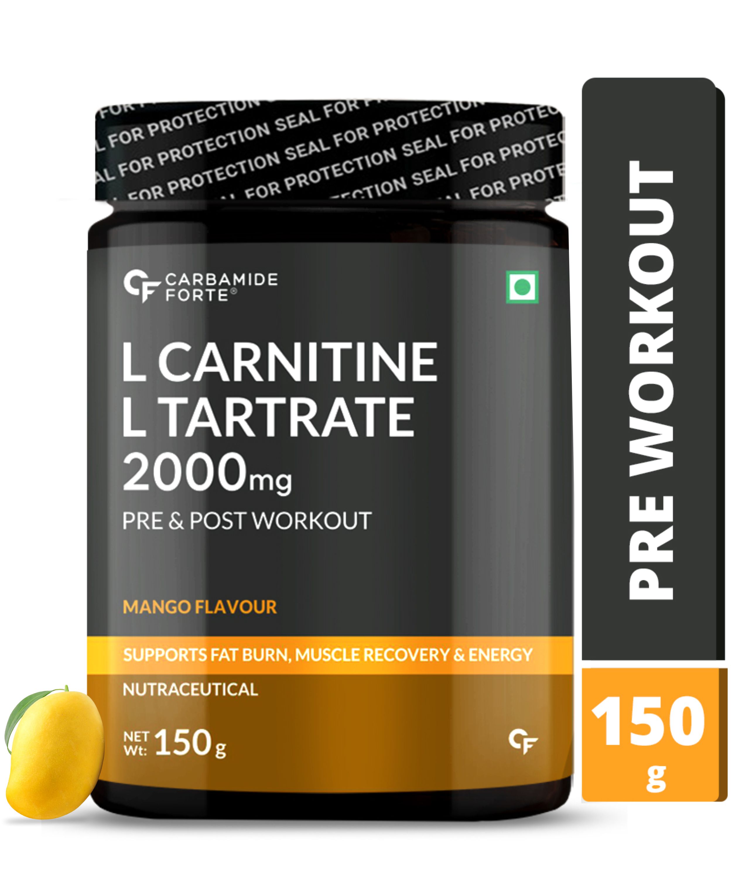 L-Carnitine L-Tartrate Powder: 2000mg, Pre & Post Workout Energy by NOVUS LIFE SCIENCES PRIVATE LIMITED