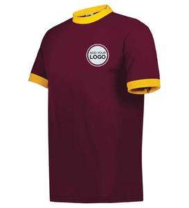 Camiseta unisex de manga corta de algodón polivinílico para hombre, Camiseta clásica suave con timbre, gris jaspeado - Product Image 6