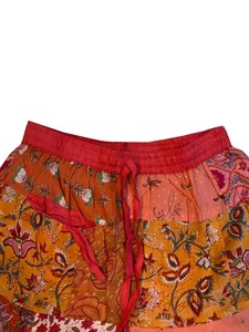 Boho hippie Patchwork ผ้าฝ้าย Palazzo Patchwork Palazzo กางเกงโยคะเอวกลางเอวยางยืดขาบานไซส์เดียวเหมาะกับทุกคน - Product Image 5