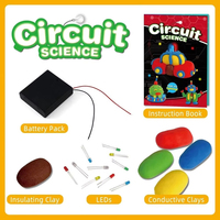 Kit de Ciencia de Circuitos de Arcilla Conductora EPT DIY, Juguete Educativo STEM Montessori para Experimentos de Física para Niños de 8 a 12 Años