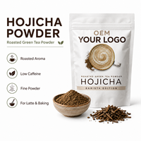 Poudre de thé vert Hojicha premium torréfiée en vrac, marque privée, faible MOQ, fourniture directe usine pour lattes et glaces