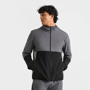 Veste à capuche pour moto vintage pour homme avec fermeture éclair intégrale, tissu polaire respirant et à séchage rapide, motif uni, service OEM - Product Image 3