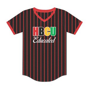 Camiseta de Béisbol con Bordado Chenille de la Hermandad Griega Divine Nine, Estilo Pullover Pan Africano, Educativa para HBCU - Product Image 2