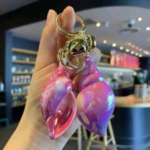 Porte-clés en coquillage avec coquille d'ormeau, décoration artisanale, cadeau, souvenir - Product Image 2