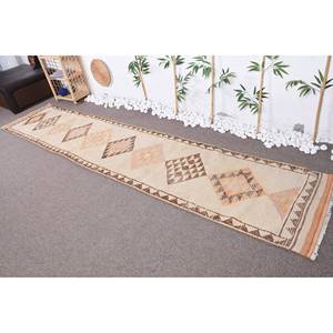 พรมถักขนสัตว์สีน้ำตาลเบจ24x12ฟุตแนววินเทจทำจากยาง3D ปอกระเจาสี่เหลี่ยมผืนผ้าเย็บปะติดปะต่อกันสำหรับห้องโถงห้องสไตล์ตุรกี - Product Image 1