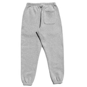 Pantalon de survêtement gris classique en toile polaire pour hommes, jogging confortable à la taille élastique pour l'entraînement en salle de sport et le salon décontracté - Product Image 2