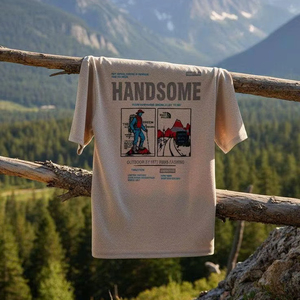 T-shirt graphique « Laissez la nature mener le jeu » – Streetwear éco-responsable en coton – Style durable – Vêtement tendance - Product Image 5