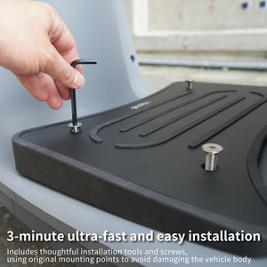 Xilla, modificaciones para motocicleta, alfombrilla para pie de motocicleta de aleación de aluminio plateada negra, alfombrilla antideslizante para Gogoro2 - Product Image 2