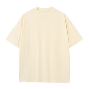 Camiseta de algodón de 230G, camisetas de gran tamaño lisas de alta calidad para hombre, Camiseta con cuello redondo y logotipo personalizado de algodón 100% para hombre - Product Image 4