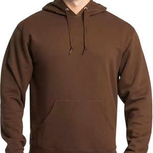 Sweat-shirts unisexes pour hommes, nouveau style streetwear, coton et polyester épais, logo personnalisé, cordon, épaules tombantes, tricot à capuche - Product Image 1