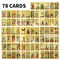 Vente en gros au comptant jeu de cartes de tarot racontant la bonne fortune de haute qualité pour jouer avec des cartes d'affirmation de 78 cartes positives