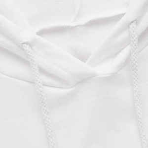 เสื้อครอปฮู้ดดี้แขนสั้นคุณภาพสูง ผ้าฟลีซคอตตอน 100% สำหรับผู้หญิง สวมใส่ในฤดูหนาว ด้านหน้ามีโลโก้ - Product Image 3