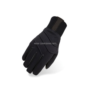 Guantes de cuero para montar a caballo de alto rendimiento, refuerzo de microfibra para invierno, equipo de seguridad para carreras ecuestres OEM - Product Image 1
