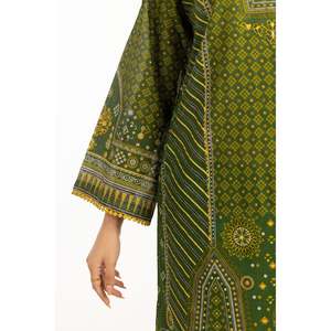 Traje Casual de Verano para Mujer, Verde, 3 Piezas, con Decoración de Botones Dorados - Product Image 4