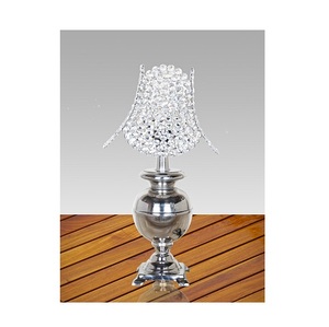 hot sale decorative crystal beats tower <b>silver</b> chrome plating hand made for home decor bed side decoration - Product Image 3