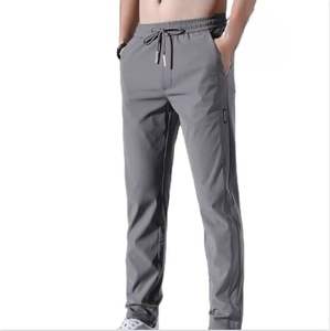 Pantalones de seda de hielo para hombre ligeros y elegantes para verano Pantalones de negocios ajustados de gran tamaño - Product Image 6