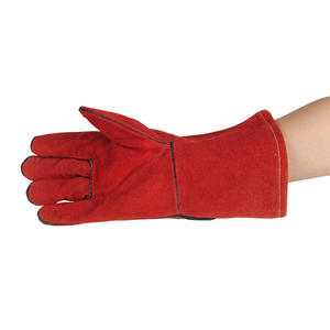 Mitaines résistantes à la chaleur personnalisées, gants de soudeur TIG, gants de sécurité en cuir à manches longues pour la soudure - Product Image 5