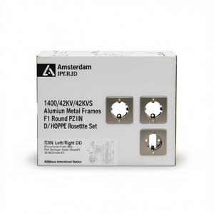 กรอบโลหะอะลูมิเนียม Amsterdam 1400/42KV/42KVS รุ่น F1 ทรงกลม PZ DIN ซ้าย/ขวา D/D ชุดโรเซ็ต HOPPE - Product Image 2