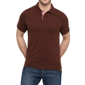 Polo de poliéster 100% transpirable para hombre, tela personalizada de alta calidad, manga corta, estampado de verano, polos con patrón sólido - Product Image 1