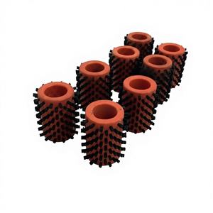 Rouleaux de brosses rotatives industrielles de haute qualité en nylon, fil d'acier, fil de laiton ou matériaux abrasifs, personnalisables OEM - Product Image 1