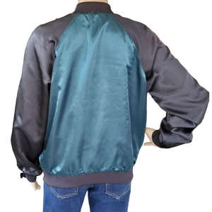 Veste universitaire en satin pour femmes, vente chaude, couleur personnalisée, séchage rapide, légère, avec fermeture éclair et doublure en nylon - Product Image 2