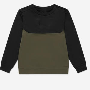 Chándal de cuello redondo con bloqueo de Color de alta calidad para niños, ropa deportiva informal, chándal ecológico, tela transpirable - Product Image 2