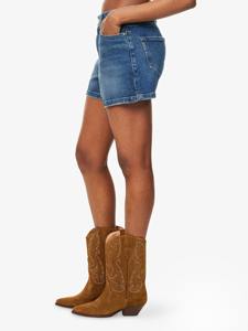 Pantalones Cortos Cargo de Mezclilla Holgados para Hombre Estilo Paige Dani de Talle Alto, Lavado Azul Medio Desgastado, Elásticos y Transpirables - Product Image 4