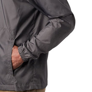 Nouvelle veste coupe-vent pour homme à capuche fine cousue, couleurs contrastées, sur mesure, respirante, qualité supérieure, coupe-vent, logo frontal - Product Image 2