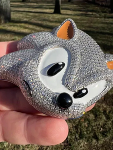 Colgante de racimo enorme para hombre de moissanita real de corte redondo de 4 quilates chapado en oro blanco de 14 quilates - Product Image 5