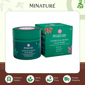Masque Détoxifiant à l'Argile au Charbon 100% Pur et Naturel pour Soins de la Peau, Vendu Mondialement, Origine Inde, Fabricant - Product Image 2