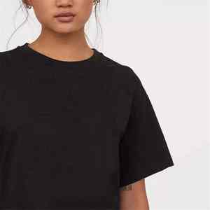 T-shirt en coton long et ample pour femme, style streetwear décontracté, blanc - Product Image 6