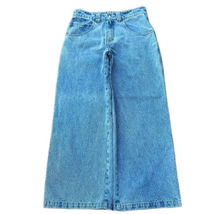 Jeans en denim pour homme de haute qualité, personnalisés, coupe ample, jambes larges, respirants, style décontracté, logo brodé, streetwear - Product Image 5