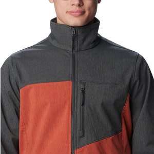 Veste Softshell pour hommes de haute qualité avec col montant à capuche utilisation en extérieur vestes Softshell grande taille tissu neuf - Product Image 4