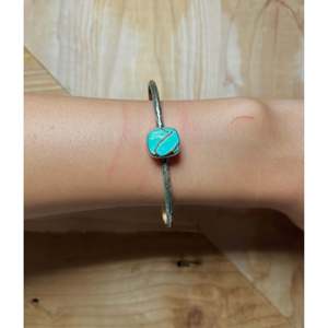 Navajo Handmade Cotton Candy Turquoise & Sterling <b>Silver</b> Fashion <b>Cuff</b> <b>Bracelet</b> - Product Image 5