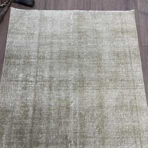 Tapis vintage 3,7 x 6,8 pieds, tapis turc, tapis en laine gris patchwork - Product Image 4