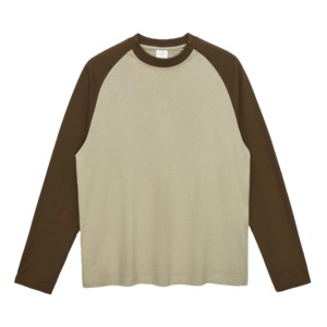 Ville Sports <b>Men's</b> Casual Regular Fit Raglan T <b>Shirt</b> High Quality 270 Grams 100% Cotton Color Block T <b>Shirts</b> - Product Image 1