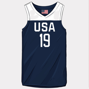 Camiseta de baloncesto, camisetas de baloncesto personalizadas, camisetas de baloncesto elegantes - Product Image 1