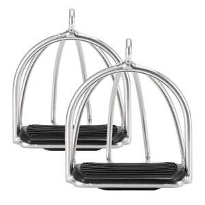 Jaula de resistencia, estribos de seguridad, cuero de aluminio de acero inoxidable duradero para equitación Ecuestre-Hashir International - Product Image 3