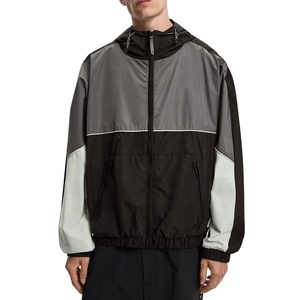 Veste coupe-vent décontractée pour homme, personnalisée, imperméable, respirante, avec fermeture éclair, pour les sports de plein air, pour homme - Product Image 1