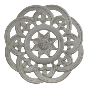 Panel de pared redondo de madera MDF tallado a mano de gran alcance, Panel colgante de madera decorativo artístico para habitación y oficina, venta al por mayor - Product Image 6