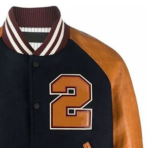 Latest Design Premium Quality Blue Color <b>Varsity</b> <b>Jacket</b> Letterman <b>Jacket</b> Custom <b>Boys</b> <b>Varsity</b> Men's <b>Jackets</b> - Product Image 2